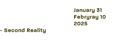  January 31 Febryray 10 2025 - Second Reality